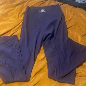 Navy Athletic Flare Pants